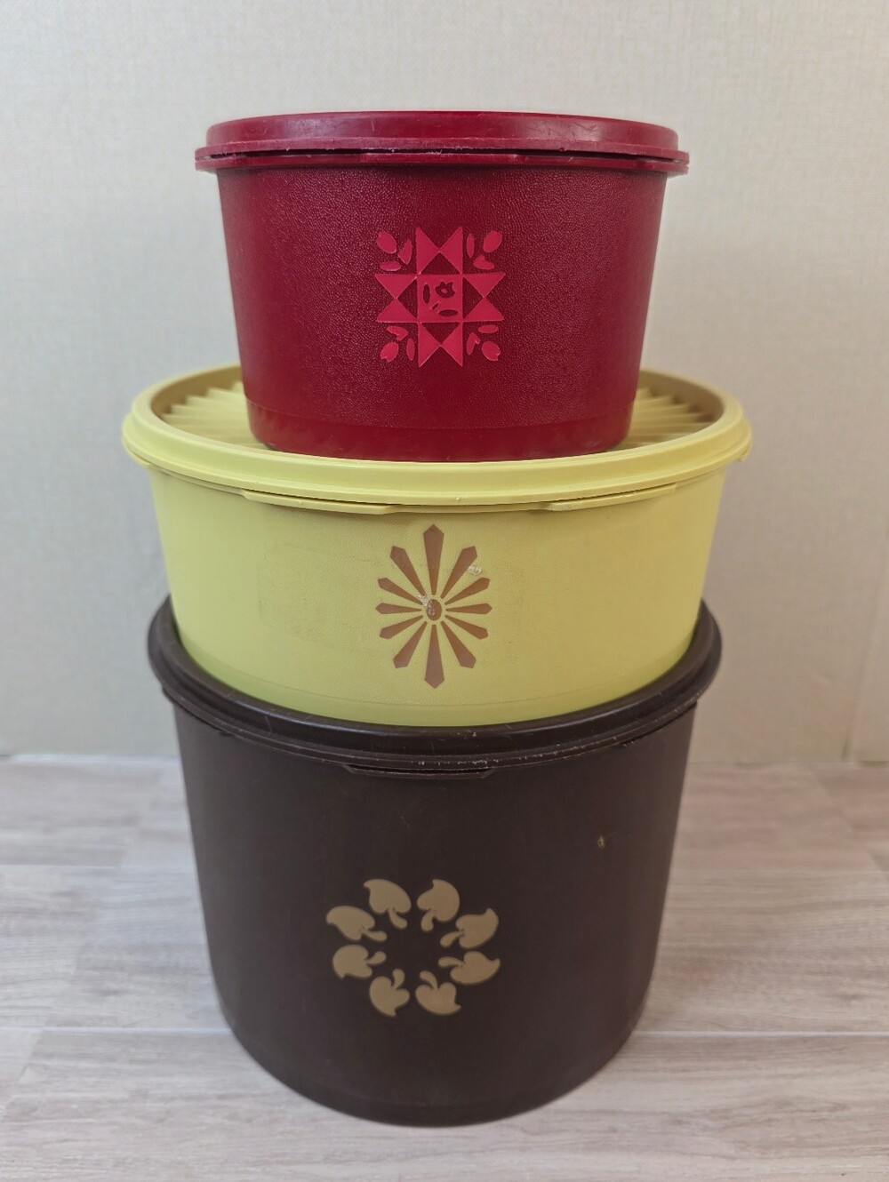 Vintage Tupperware Stackable Canisters